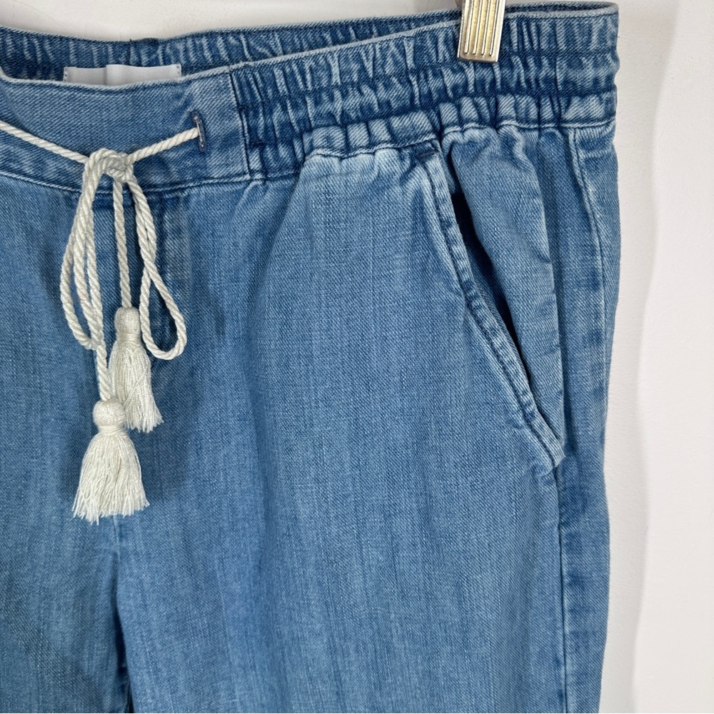 Loft Light Blue Drawstring Pull On Heans Denim Jo… - image 2